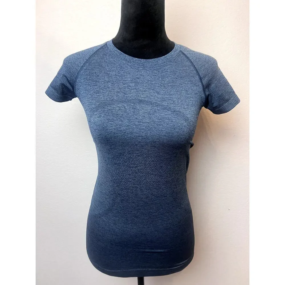 Lululemon Swiftly Tech Short Sleeve Crew Shirt Size 4 Blue